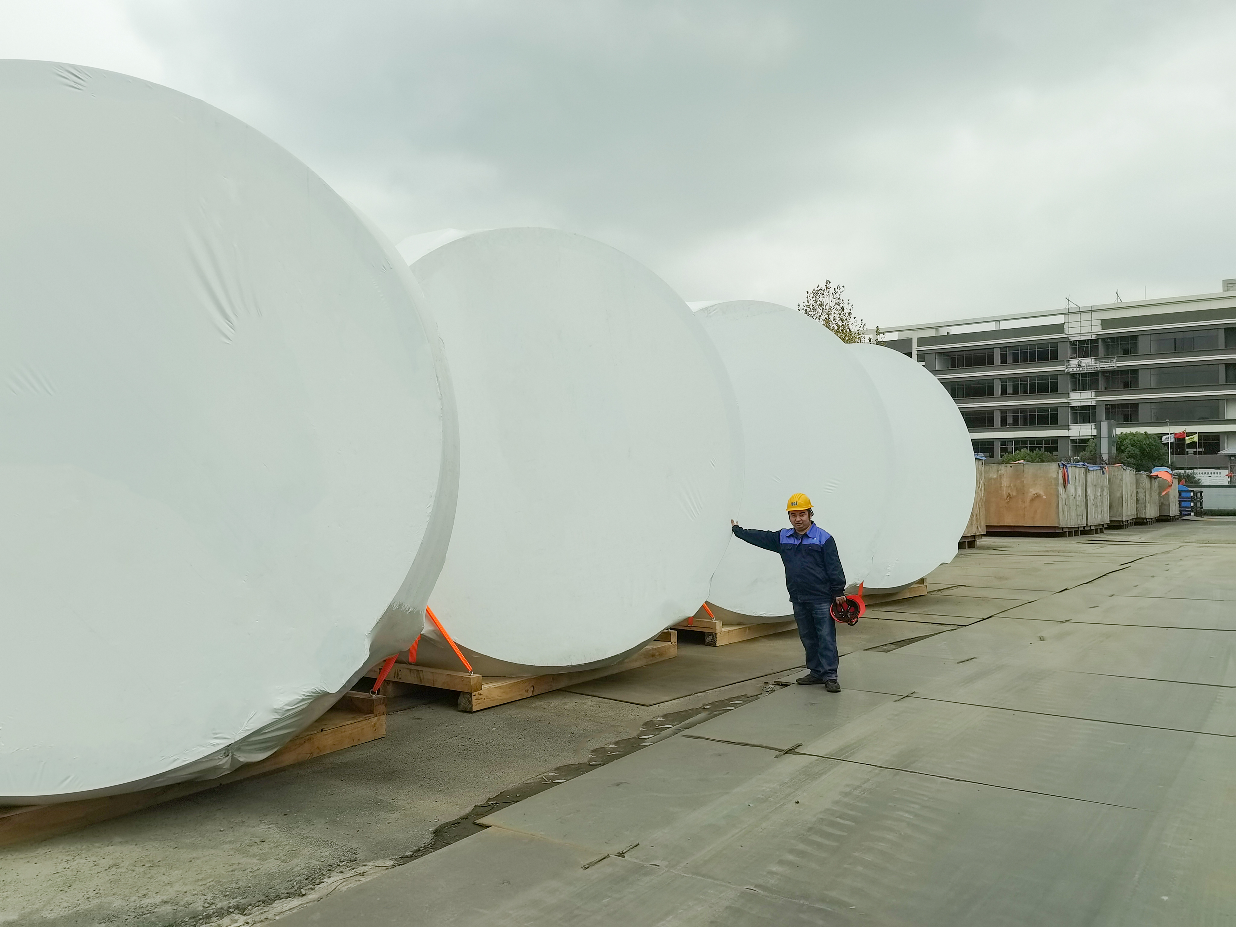 Filme retrátil VCI para equipamentos pesados ​​de energia eólica 